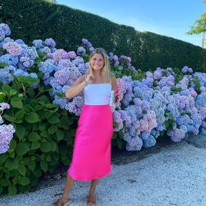 Generation love silk maxi skirt